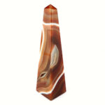Achat Spitze | Obelisk Natur Höhe 143 mm aus Brasilien in bester Farbe und Maserung Edelsteine Heilsteine bei Wunderstein24
