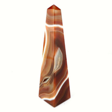 große Achat Spitze | Obelisk Natur Höhe 165 mm aus Brasilien in bester Farbe und Maserung Edelsteine Heilsteine bei Wunderstein24