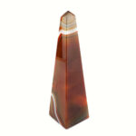 Achat Spitze | Obelisk Natur Höhe 143 mm aus Brasilien in bester Farbe und Maserung Edelsteine Heilsteine bei Wunderstein24