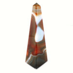 große Achat Spitze | Obelisk lila Höhe 171 mm aus Brasilien in bester Farbe und Maserung Edelsteine Heilsteine bei Wunderstein24