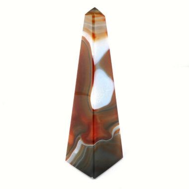 Achat Spitze | Obelisk Natur Höhe 143 mm aus Brasilien in bester Farbe und Maserung Edelsteine Heilsteine bei Wunderstein24