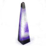 große Achat Spitze | Obelisk lila Höhe 202 mm aus Brasilien in bester Farbe und Maserung Edelsteine Heilsteine bei Wunderstein24