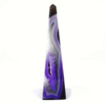 große Achat Spitze | Obelisk lila Höhe 202 mm aus Brasilien in bester Farbe und Maserung Edelsteine Heilsteine bei Wunderstein24