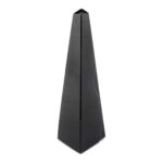 Achat Spitze | Obelisk Höhe 127 mm schwarz aus Brasilien in bester Farbe und Maserung Edelsteine Heilsteine bei Wunderstein24