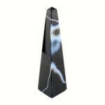 Achat Spitze | Obelisk Höhe 134 mm schwarz aus Brasilien in bester Farbe und Maserung Edelsteine Heilsteine bei Wunderstein24