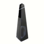 Achat Spitze | Obelisk Höhe 140 mm schwarz aus Brasilien in bester Farbe und Maserung Edelsteine Heilsteine bei Wunderstein24