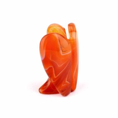 Achat Natur | Streifenachat orange Engel | Schutzengel stehende Figur Edelsteine Heilsteine bei Wunderstein24