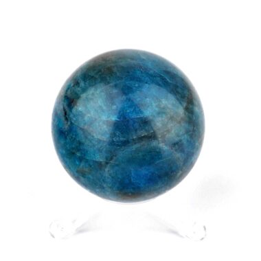 Apatit Kugel blau Ø 52 mm aus Madagaskar in sehr guter Qualität und Farbe Edelsteine Heilsteine bei Wunderstein24
