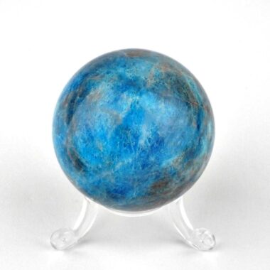 Apatit Kugel blau Ø 52 mm aus Madagaskar in sehr guter Qualität und Farbe Edelsteine Heilsteine bei Wunderstein24