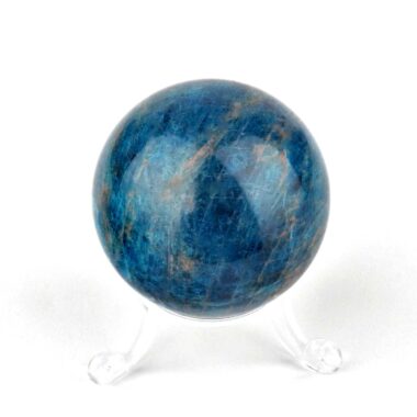 Apatit Kugel blau Ø 50 mm aus Madagaskar in sehr guter Qualität und Farbe Edelsteine Heilsteine bei Wunderstein24