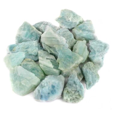 Aquamarin | Beryll Rohsteine | Kristalle Ø ca. 30 – 60 mm in wunderschöner Farbe Edelsteine Heilsteine bei Wunderstein24