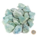 Aquamarin | Beryll Rohsteine | Kristalle Ø ca. 30 – 60 mm in wunderschöner Farbe Edelsteine Heilsteine bei Wunderstein24