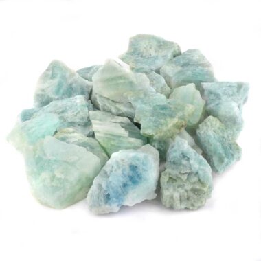 Aquamarin | Beryll Rohsteine | Kristalle Ø ca. 30 – 60 mm in wunderschöner Farbe Edelsteine Heilsteine bei Wunderstein24