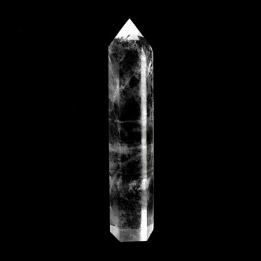 große Bergkristall Spitze Höhe 146 mm transparent und klar aus Brasilien Edelsteine Heilsteine bei Wunderstein24