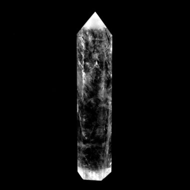 große Bergkristall Spitze Höhe 155 mm transparent und klar aus Brasilien Edelsteine Heilsteine bei Wunderstein24