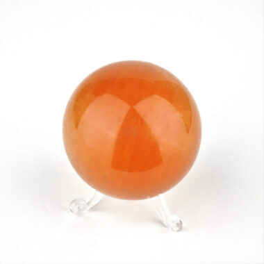 große Calcit gelb Kugel Ø 63 mm transparent in bester Qualität und Farbe Edelsteine Heilsteine bei Wunderstein24