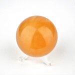 große Calcit gelb Kugel Ø 66 mm transparent in bester Qualität und Farbe Edelsteine Heilsteine bei Wunderstein24