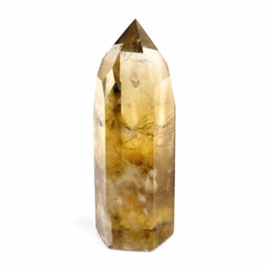 große Citrin Natur Spitze Höhe 90 mm transparent Brasilien beste Farbe Edelsteine Heilsteine bei Wunderstein24