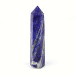 große Lapislazuli Spitze Höhe 106 mm aus Afghanistan in bester Farbe Edelsteine Heilsteine bei Wunderstein24