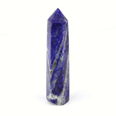 große Lapislazuli Spitze Höhe 106 mm aus Afghanistan in bester Farbe Edelsteine Heilsteine bei Wunderstein24