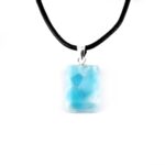 Larimar Cabochon Anhänger Länge 20 mm mit 925 Sterling-Silberöse in bester Qualität und Farbe Edelsteine Heilsteine bei Wunderstein24