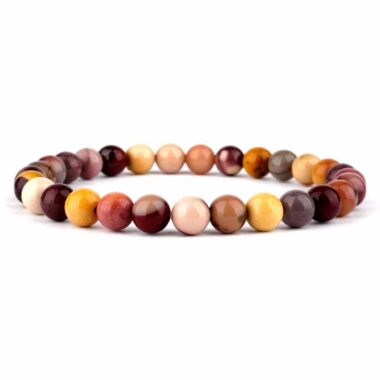 Mookait Ø 6 mm Kugel | Perlen Edelstein Armband flexibel und dehnbar Edelsteine Heilsteine bei Wunderstein24