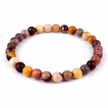 Mookait Ø 6 mm Kugel | Perlen Edelstein Armband flexibel und dehnbar Edelsteine Heilsteine bei Wunderstein24