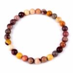 Mookait Ø 6 mm Kugel | Perlen Edelstein Armband flexibel und dehnbar Edelsteine Heilsteine bei Wunderstein24