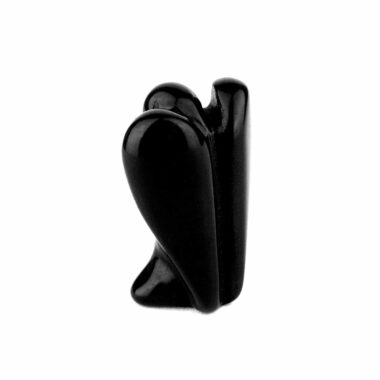 Obsidian schwarz Engel | Schutzengel stehende Figur Edelsteine Heilsteine bei Wunderstein24