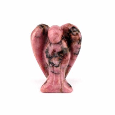 Rhodonit Engel | Schutzengel stehende Figur Edelsteine Heilsteine bei Wunderstein24
