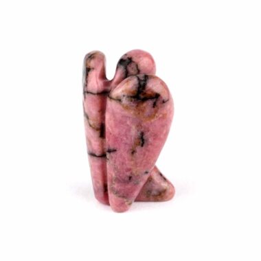 Rhodonit Engel | Schutzengel stehende Figur Edelsteine Heilsteine bei Wunderstein24