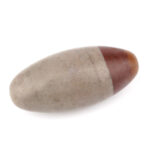 Shiva Lingam Heilstein Länge 50 mm vom Fluß Narmada in Indien Energiestein Edelsteine Heilsteine bei Wunderstein24