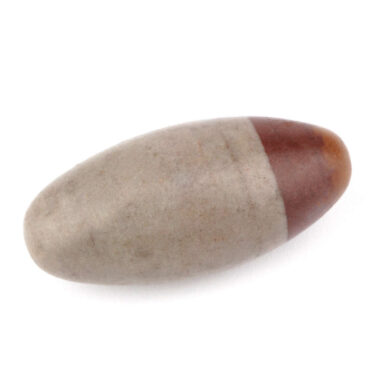 Shiva Lingam Heilstein Länge 57 mm vom Fluß Narmada in Indien Energiestein Edelsteine Heilsteine bei Wunderstein24
