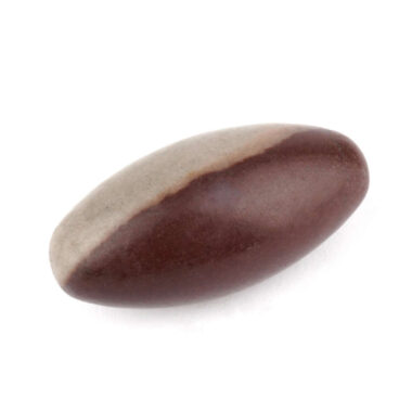 Shiva Lingam Heilstein Länge 53 mm vom Fluß Narmada in Indien Energiestein Edelsteine Heilsteine bei Wunderstein24