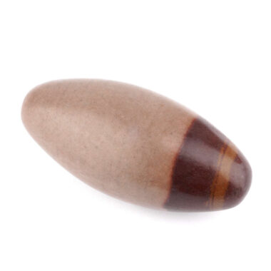 Shiva Lingam Heilstein Länge 89 mm vom Fluß Narmada in Indien Energiestein Edelsteine Heilsteine bei Wunderstein24