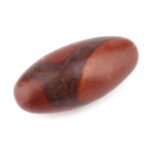 Shiva Lingam Heilstein Länge 81 mm vom Fluß Narmada in Indien Energiestein Edelsteine Heilsteine bei Wunderstein24