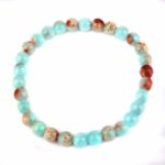 Shoushan-Stein Ø 6 mm Kugel | Perlen Edelstein Armband flexibel und dehnbar Edelsteine Heilsteine bei Wunderstein24