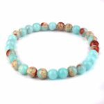 Shoushan-Stein Ø 6 mm Kugel | Perlen Edelstein Armband flexibel und dehnbar Edelsteine Heilsteine bei Wunderstein24