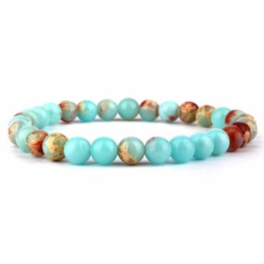 Shoushan-Stein Ø 6 mm Kugel | Perlen Edelstein Armband flexibel und dehnbar Edelsteine Heilsteine bei Wunderstein24