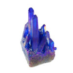 Aqua Angel Aura Bergkristall Stufe blau aus Brasilien Edelsteine Heilsteine bei Wunderstein24