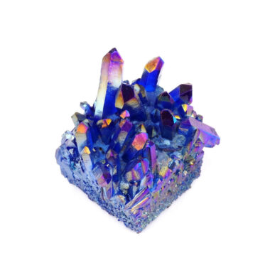 Aqua Angel Aura Bergkristall Stufe blau aus Brasilien Edelsteine Heilsteine bei Wunderstein24