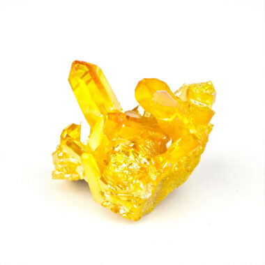 Aqua Angel Aura Bergkristall Stufe gelb aus Brasilien Edelsteine Heilsteine bei Wunderstein24