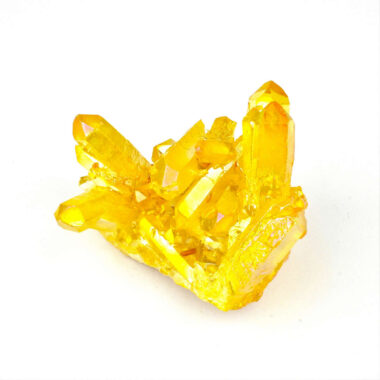 Aqua Angel Aura Bergkristall Stufe gelb aus Brasilien Edelsteine Heilsteine bei Wunderstein24