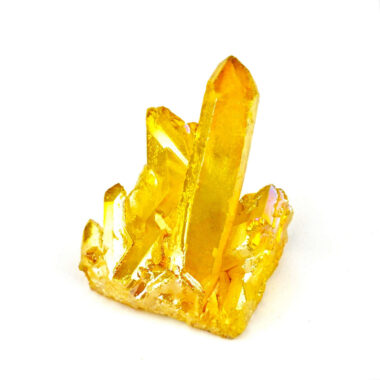 Aqua Angel Aura Bergkristall Stufe gelb aus Brasilien Edelsteine Heilsteine bei Wunderstein24