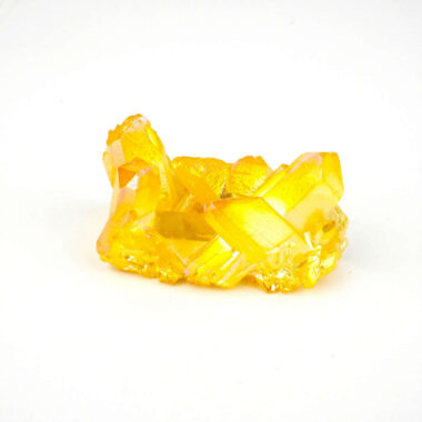 Aqua Angel Aura Bergkristall Stufe gelb aus Brasilien Edelsteine Heilsteine bei Wunderstein24
