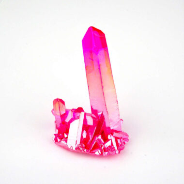 Aqua Angel Aura Bergkristall Stufe pink | rosa aus Brasilien Edelsteine Heilsteine bei Wunderstein24