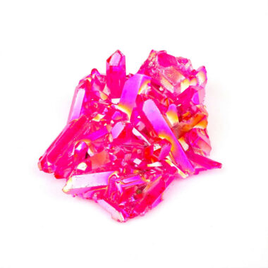 Aqua Angel Aura Bergkristall Stufe pink | rosa aus Brasilien Edelsteine Heilsteine bei Wunderstein24