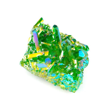 Aqua Angel Aura Bergkristall Stufe grün aus Brasilien Edelsteine Heilsteine bei Wunderstein24