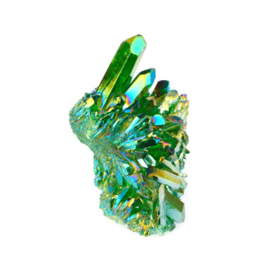 Aqua Angel Aura Bergkristall Stufe grün aus Brasilien Edelsteine Heilsteine bei Wunderstein24