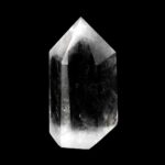 Bergkristall Spitze Höhe 69 mm transparent und glasklar aus Brasilien